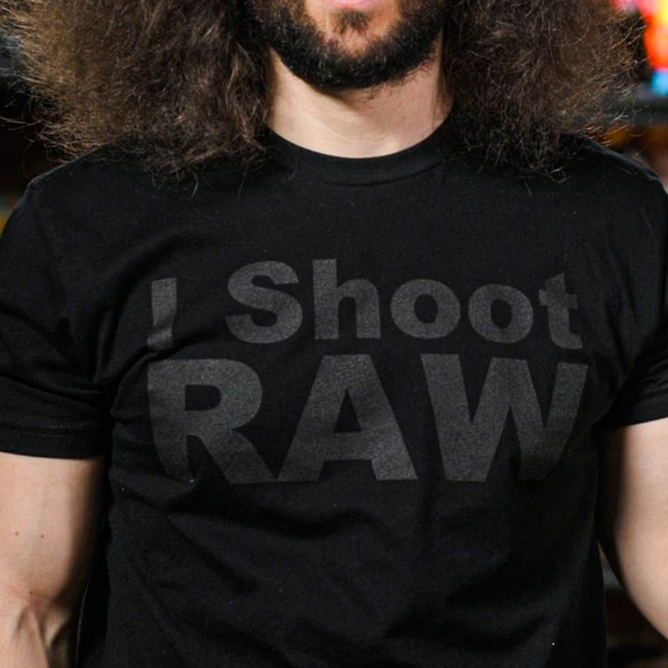 I SHOOT RAW Stealth Tee
