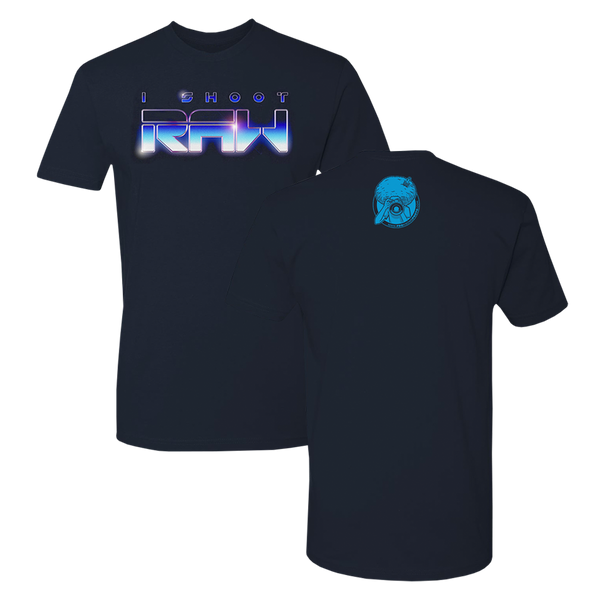 I SHOOT RAW Tron Tee