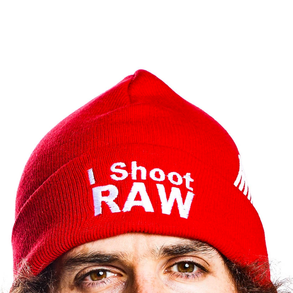 I Shoot RAW Red Beanie